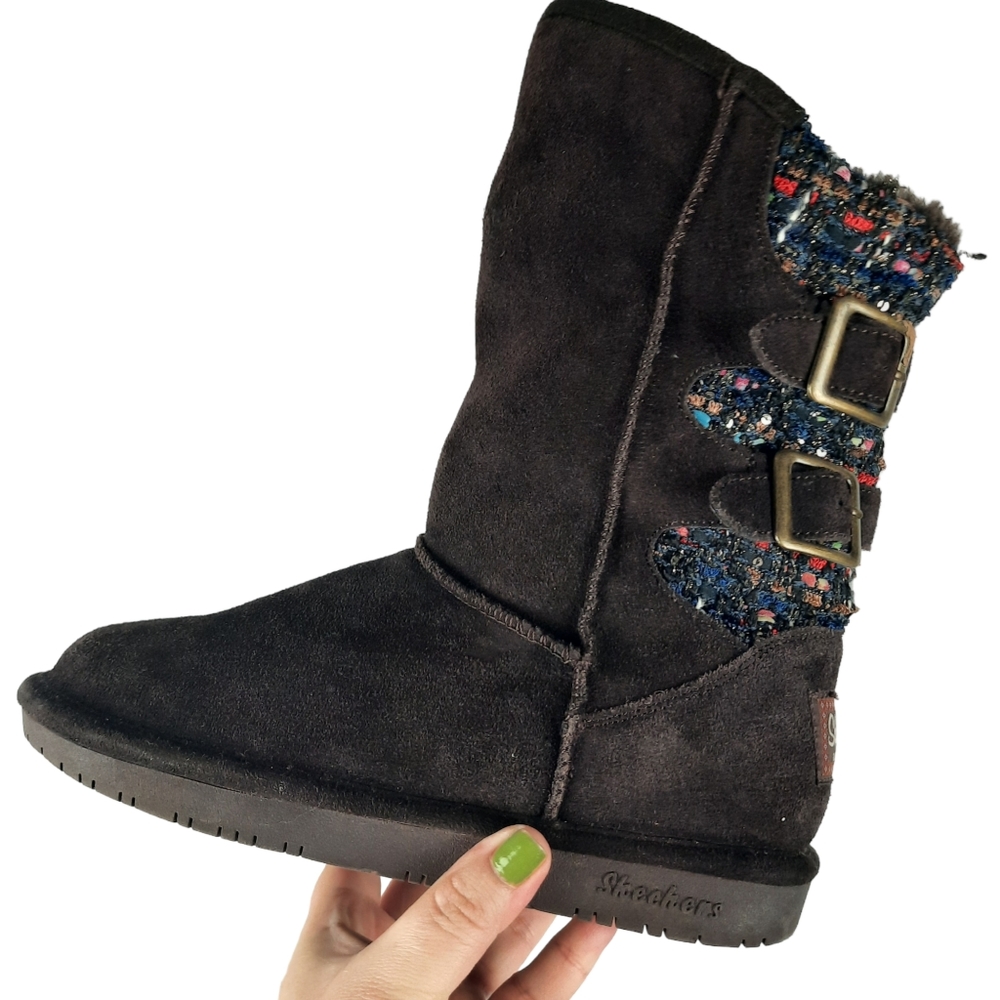 SKECHERS Australia Booties Faux Fur Lined Suede